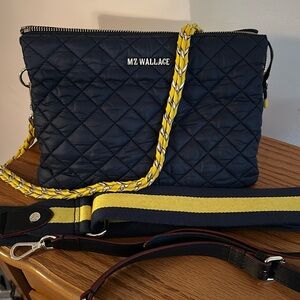 Authentic MZ Wallace large navy crossbody
